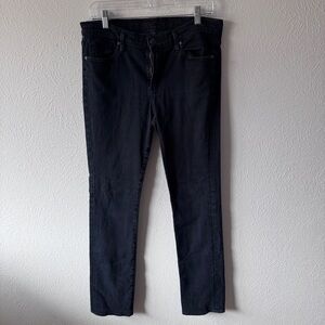 Citizens of Humanity Elson mid rise straight leg black button fly jeans size 31